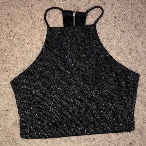 Going out halter crop top